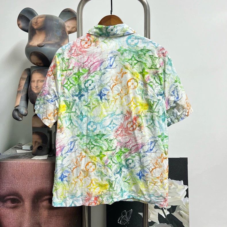 Louis Vuitton Louis Vuitton Short sleeve shirt full of crayons shirt 2504 Size US S / EU 44-46 / 1 - 2 Thumbnail