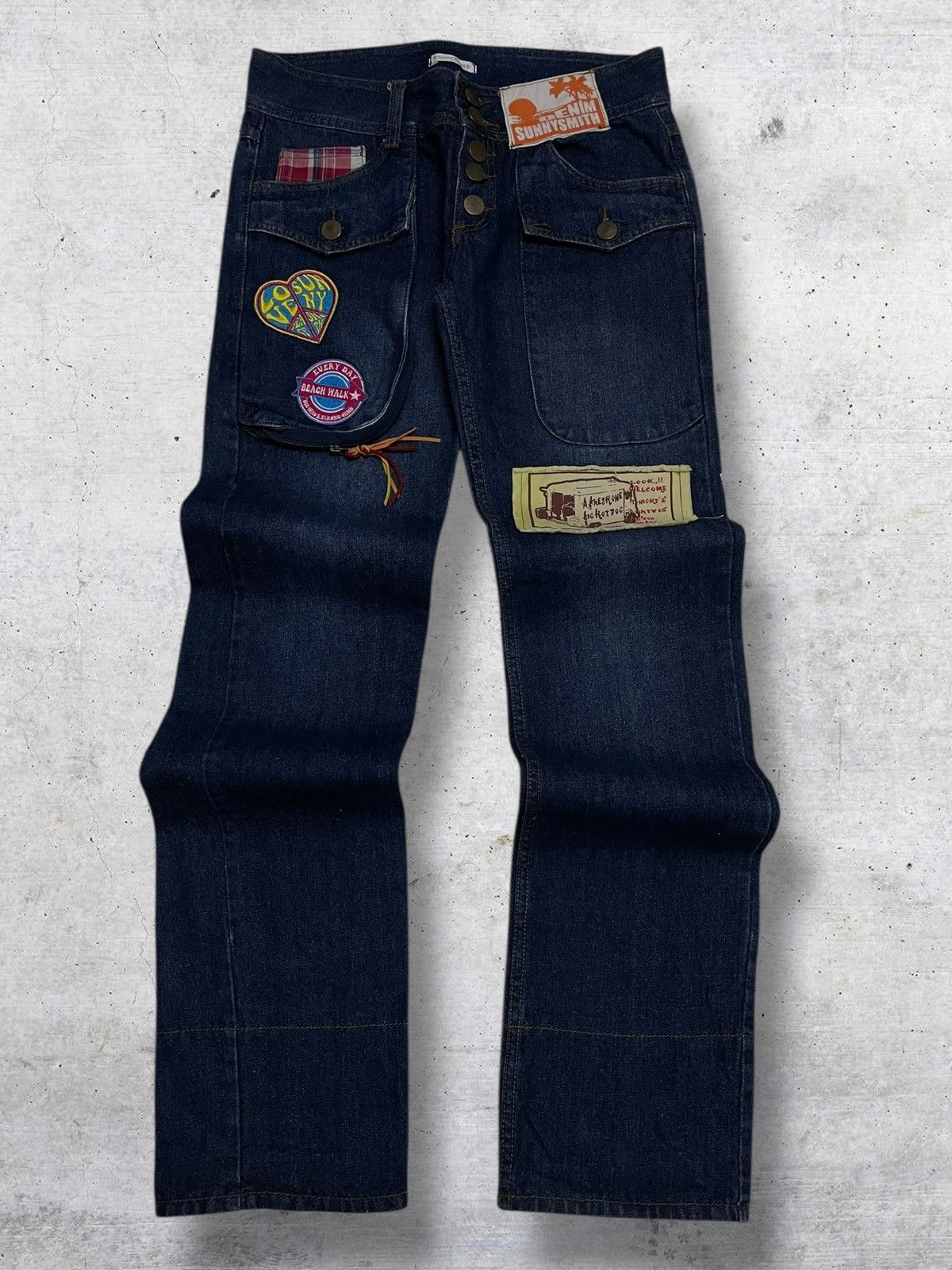 Hysteric Glamour VINTAGE SUNNY SMITH CRAFTED 90S JAPAN DESIGNER ARCHIVE DENIM Size US 32 / EU 48 - 1 Thumbnail