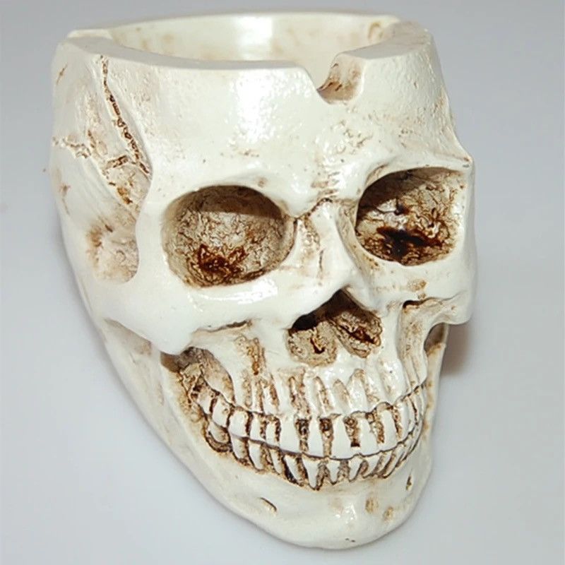 Vintage Skull Ashtray Personality Fashion Creative Accessories Size ONE SIZE - 5 Thumbnail