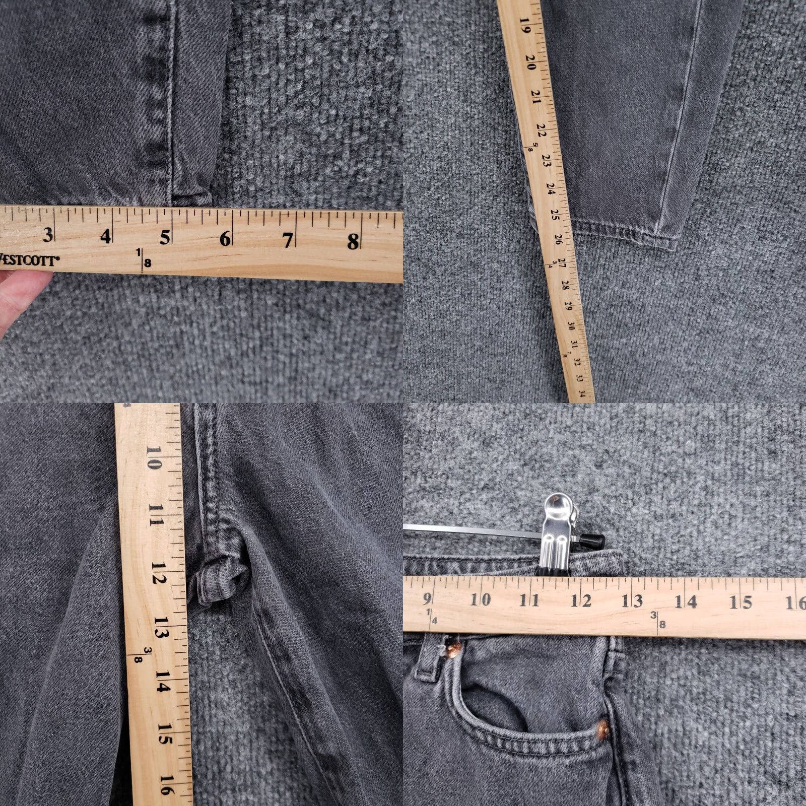 H&M H&M Jeans Women 0 Ultra High Rise Mom Loose Ankle Length Stone Wash Gray Denim Size 25" / US 0 / IT 36 - 8 Thumbnail
