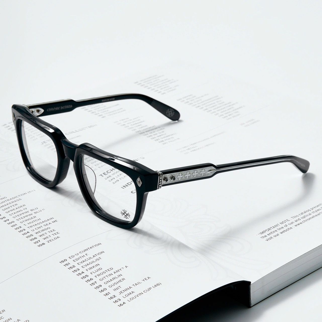 Chrome Hearts CHROME HEARTS AMBIDIXTROUS BLACK GLASSES Size ONE SIZE - 2 Thumbnail