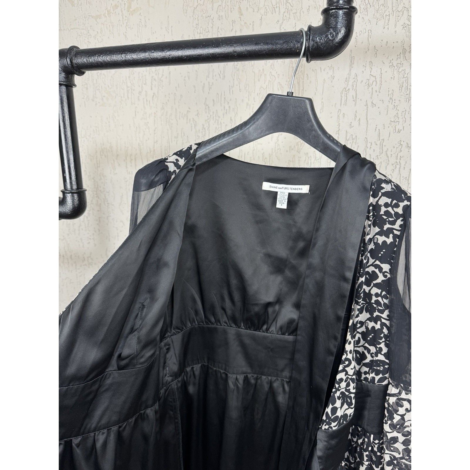 Diane von Furstenberg DIANE VON FURSTENBERG Kleid Dress 100% Silk Multicolour Size Size M / US 6-8 / IT 42-44 - 6 Thumbnail