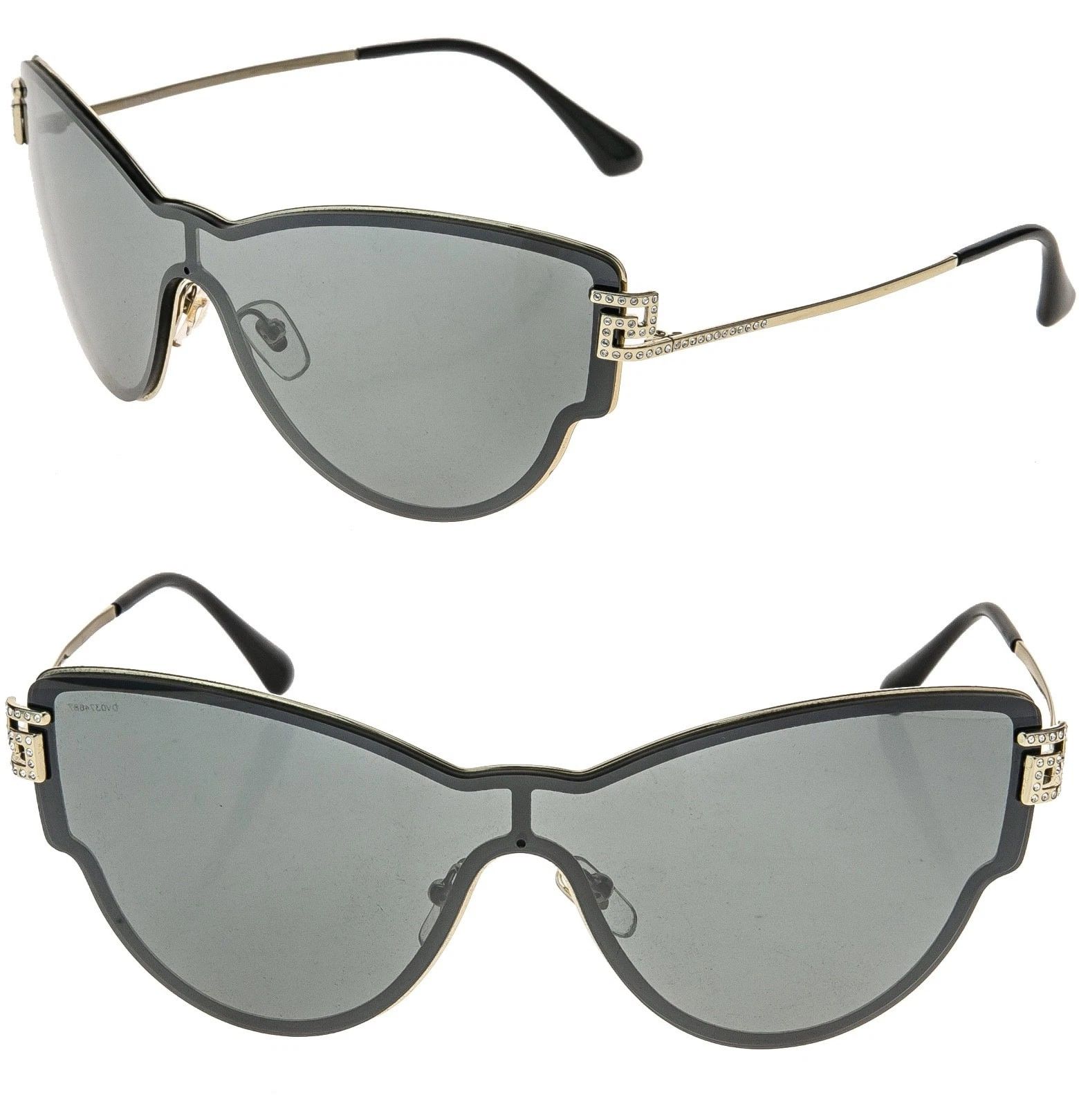 Versace VERSACE VE2172B 2172 GRECA Mask Gold Metal Silver Sunglasses Size ONE SIZE - 1 Thumbnail