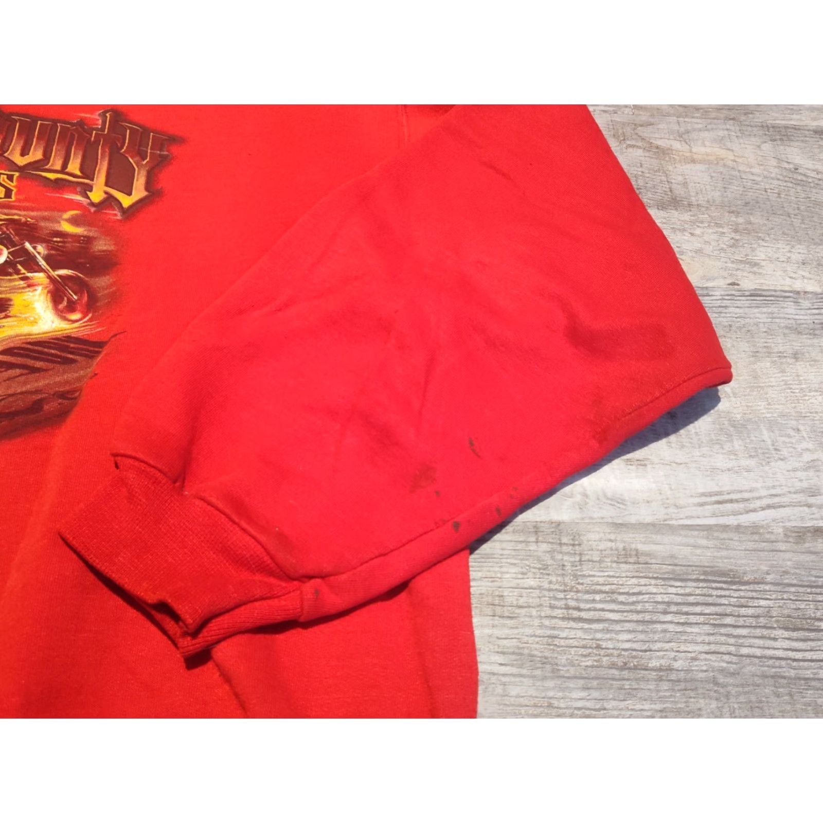 Jerzees VINTAGE Orange County Choppers OCC Crewneck Sweatshirt New York Red L Size US L / EU 52-54 / 3 - 2 Thumbnail