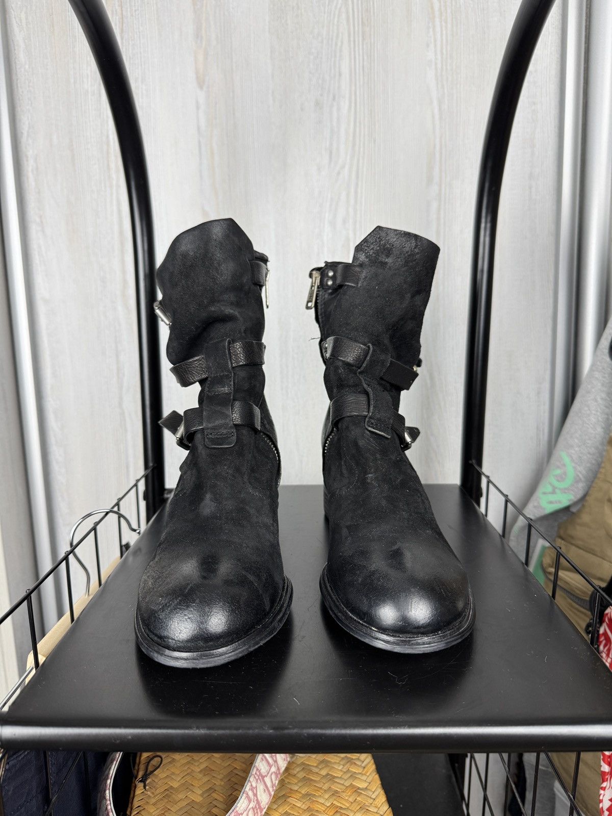 A.S.98 A.S.98 AirStep Women's Leather Ankle Boots Zipper Biker 40 Size US 10 / IT 40 - 5 Thumbnail