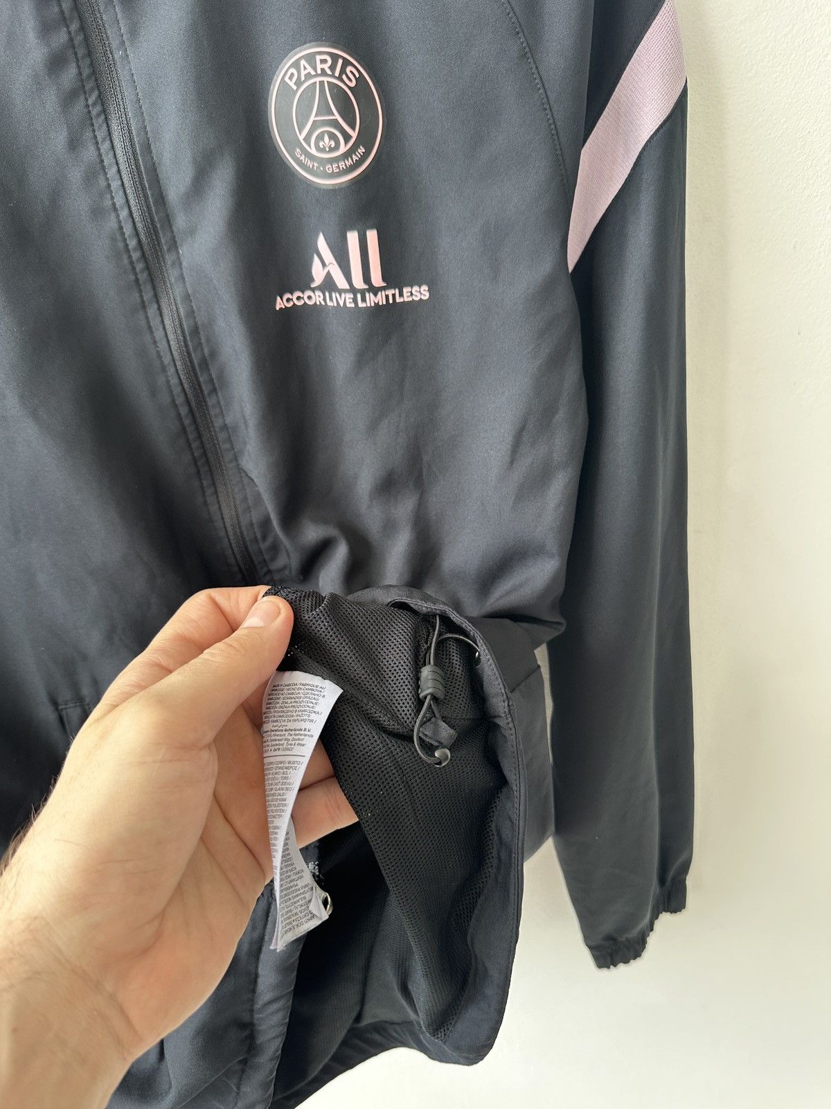 Nike Nike PSG Full Zip Windbreaker Track Top Black Pink Size XS Size US XS / EU 42 / 0 - 7 Thumbnail