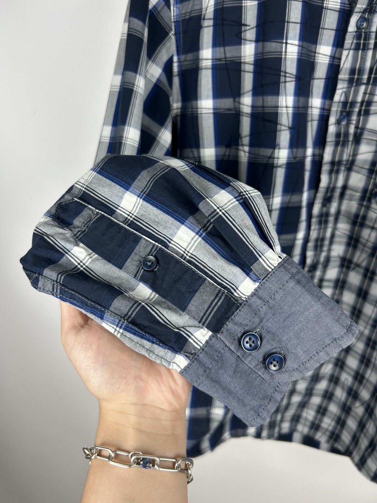 Desigual Desigual Plaid Shirt Buttons Men’s Size M Patchwork Y2K Size US M / EU 48-50 / 2 - 14 Thumbnail