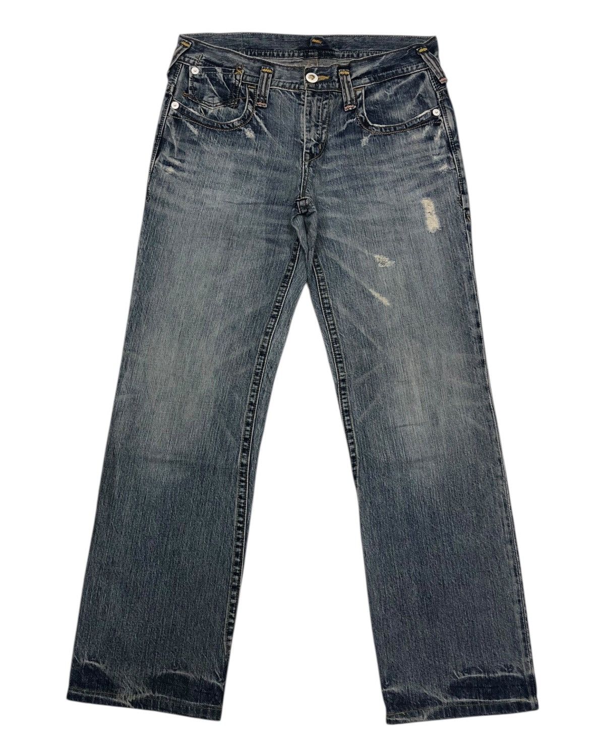 Hysteric Glamour × Japanese Brand × Vintage SICK DENIM BRAPPERS SELVEDGE DISTRESSED DENIM JEANS Size US 32 / EU 48 - 9 Thumbnail