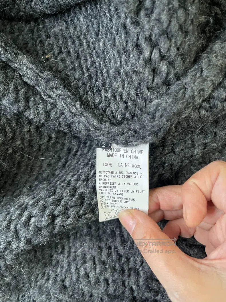Yohji Yamamoto Yohji Yamamoto Grey Knit Cardigan sweater Size US M / EU 48-50 / 2 - 4 Thumbnail
