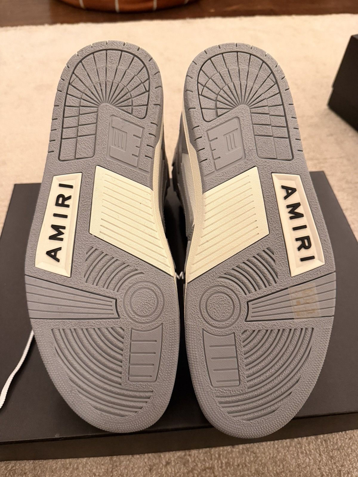 Amiri Amiri Skel Hi Top Grey Size 44 - NEW with BOX Size US 11 / EU 44 - 5 Thumbnail