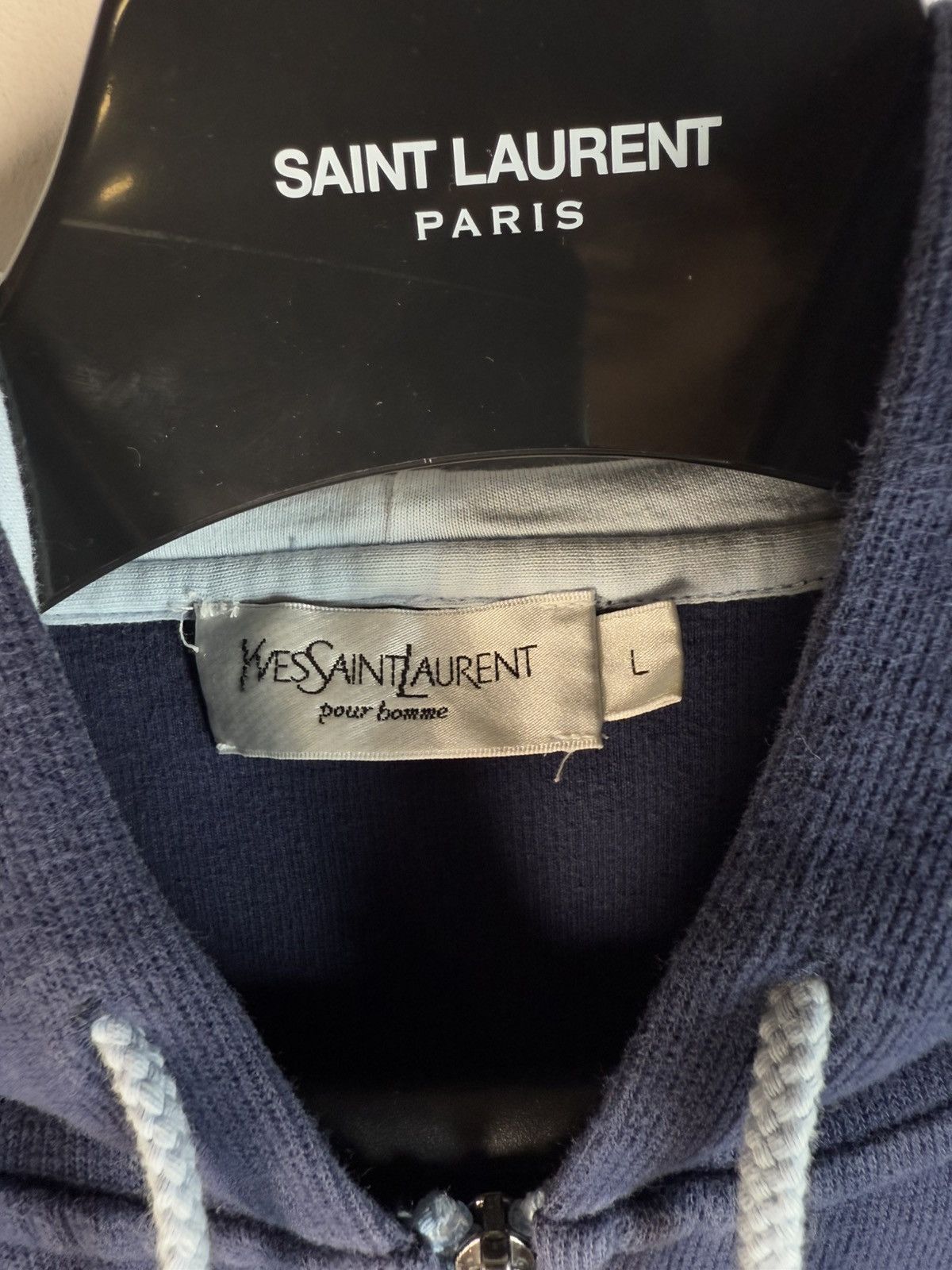 Yves Saint Laurent Navy YSL Hoodie Zip YSL Sweatshirt YSL Sweater Size US M / EU 48-50 / 2 - 6 Thumbnail