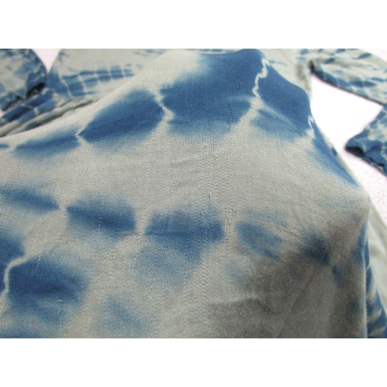 Vintage Dolan Left Coast Collection Dress Womens Large Green Blue Tie Dye Long Sleeve Size L / US 10 / IT 46 - 5 Thumbnail