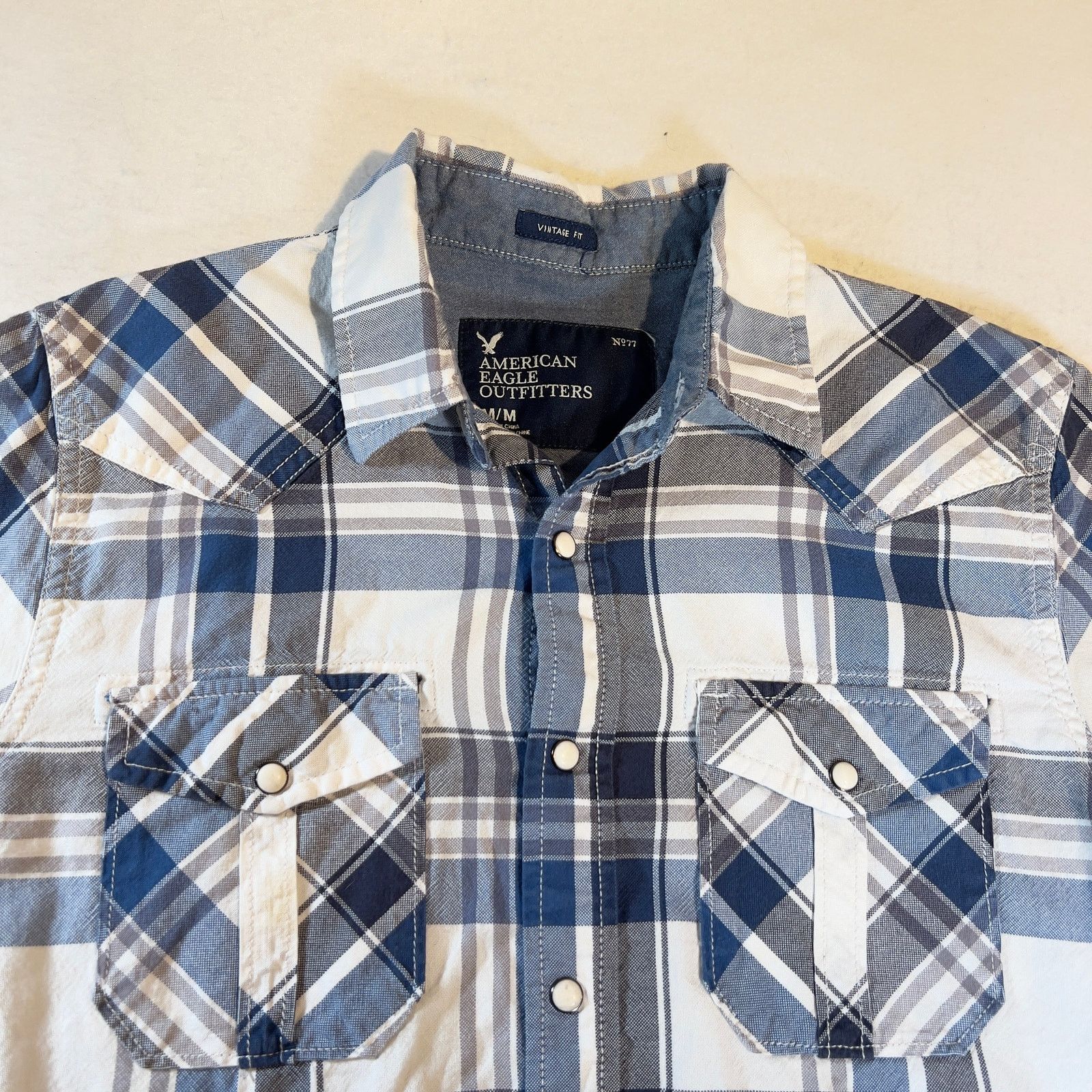 American Eagle Outfitters American Eagle Outfitters Button Shirt Men Med Pearl Snap Size US M / EU 48-50 / 2 - 3 Thumbnail