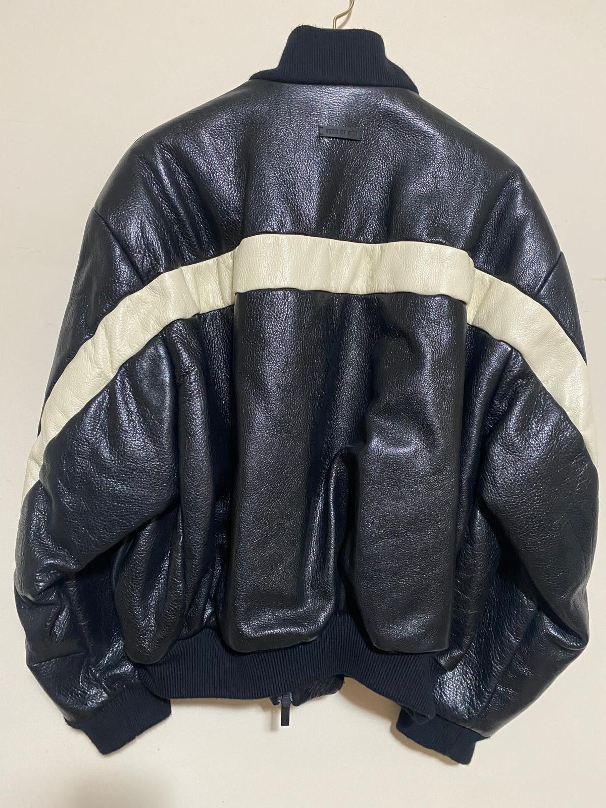 Fear of God Leather Moto Stripe Bomber Jacket – NEW w/ Tags – Authentic Size US M / EU 48-50 / 2 - 2 Thumbnail