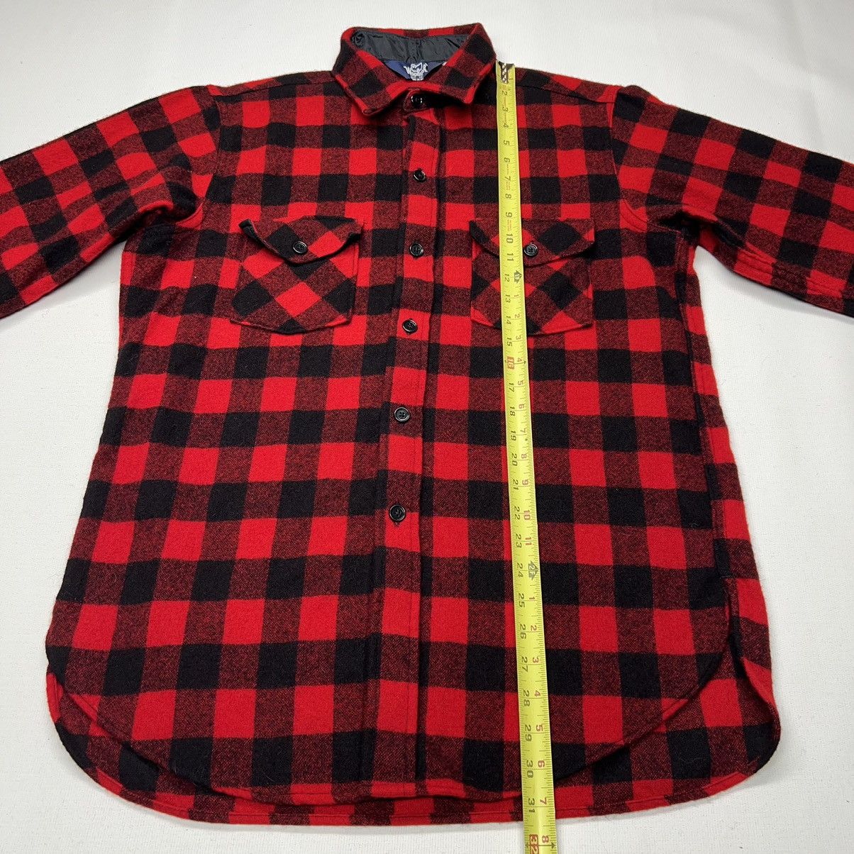 Vintage × Woolrich Woolen Mills Woolrich Flannel Shirt Red Plaid Buffalo Button Up Wool Size US L / EU 52-54 / 3 - 15 Thumbnail