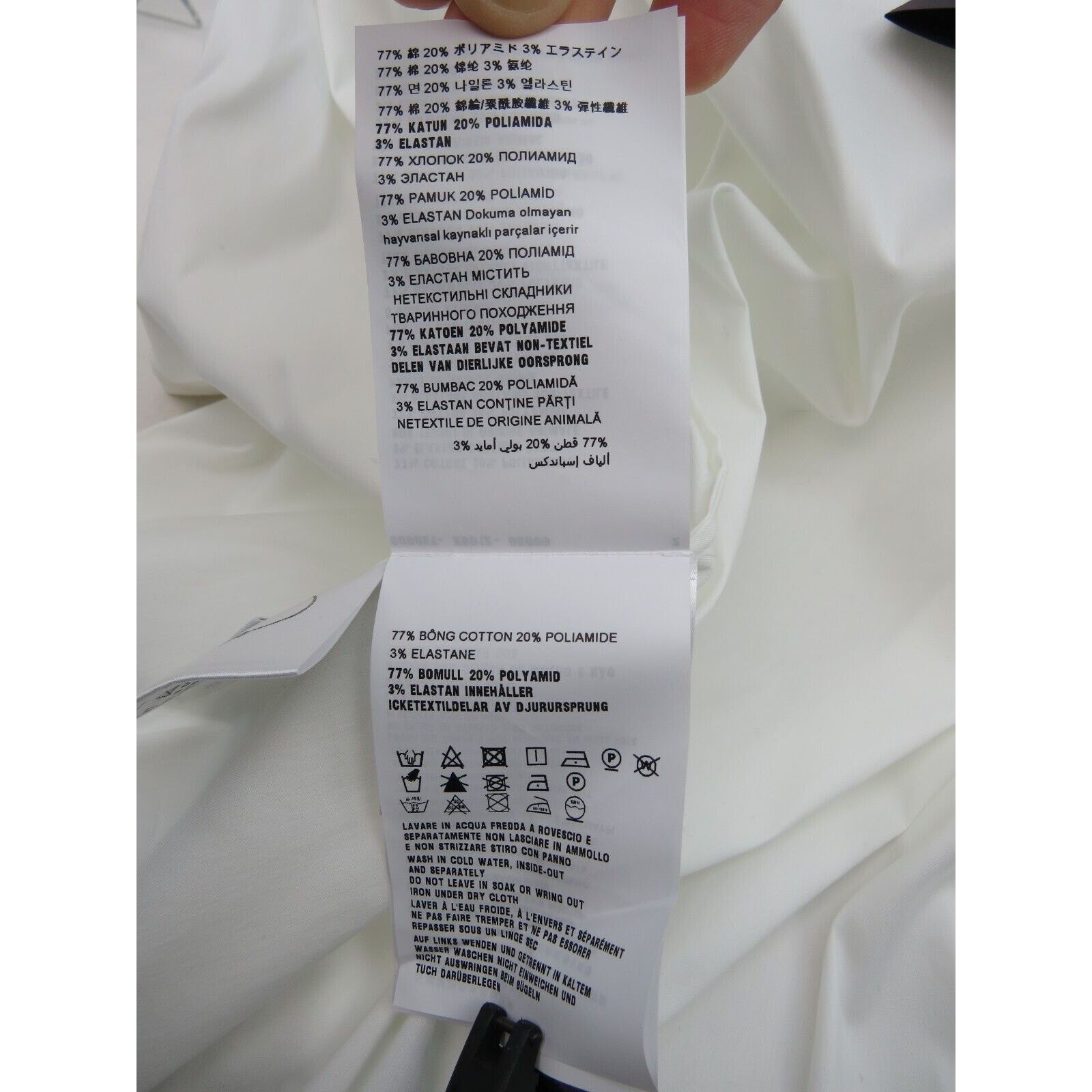 Prada PRADA DNA634 WHITE LONG SLEEVE FORMAL POPLINE BLOUSE 36 2 Size XS / US 0-2 / IT 36-38 - 11 Thumbnail