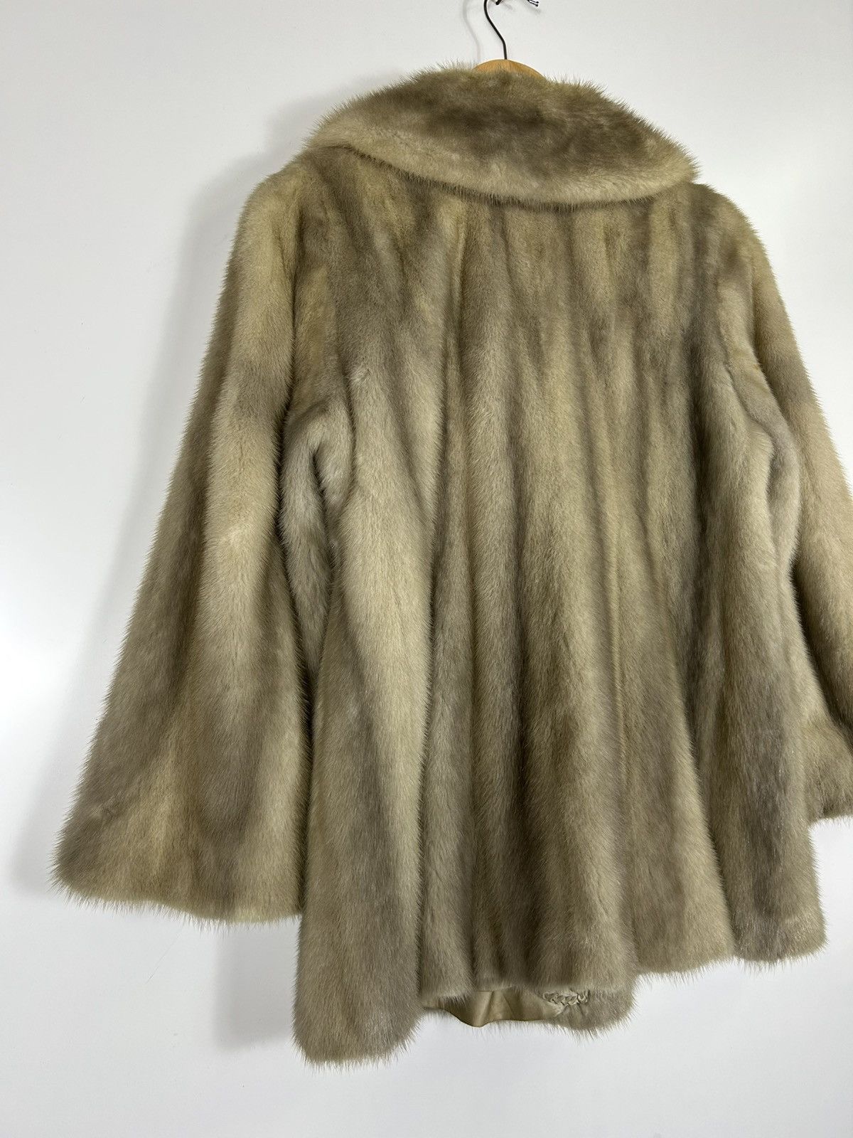 Sagafurs Vintage EMBA Mink Fur Coat – Beige Real Fur Jacket, Size S / US 4 / IT 40 - 16 Thumbnail