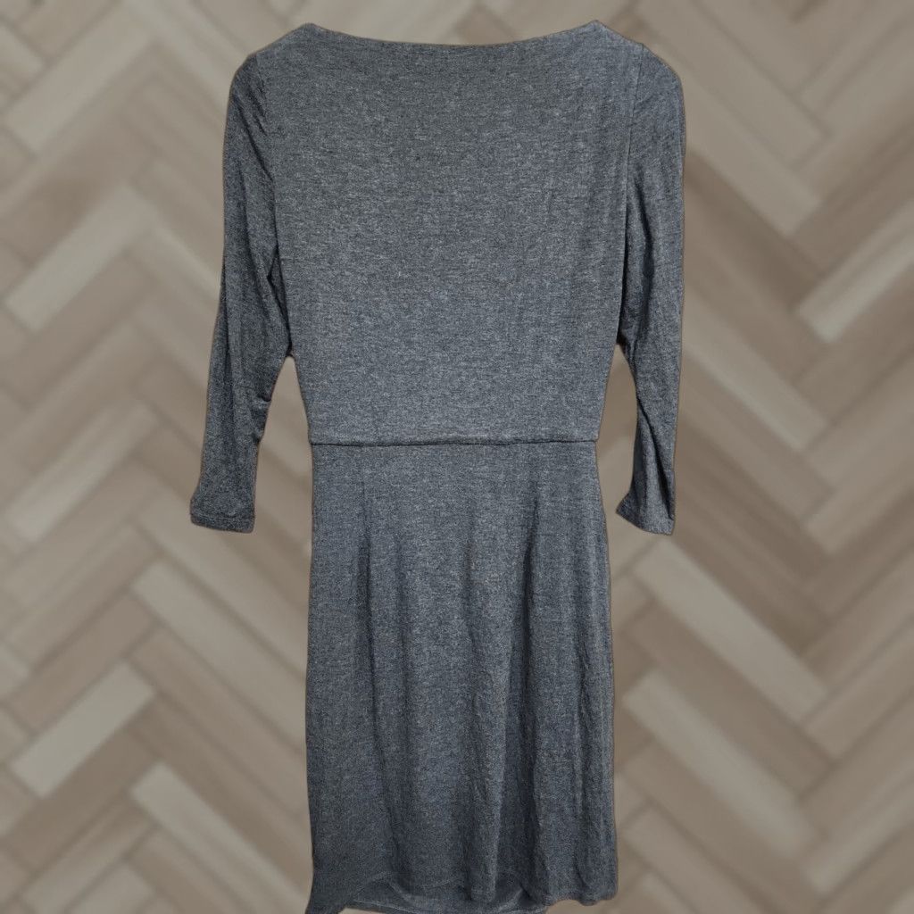 Ralph Lauren Lauren Ralph Lauren Dress Womens 6 Gray Knit Sleeveless Ruched Side Size M / US 6-8 / IT 42-44 - 1 Thumbnail
