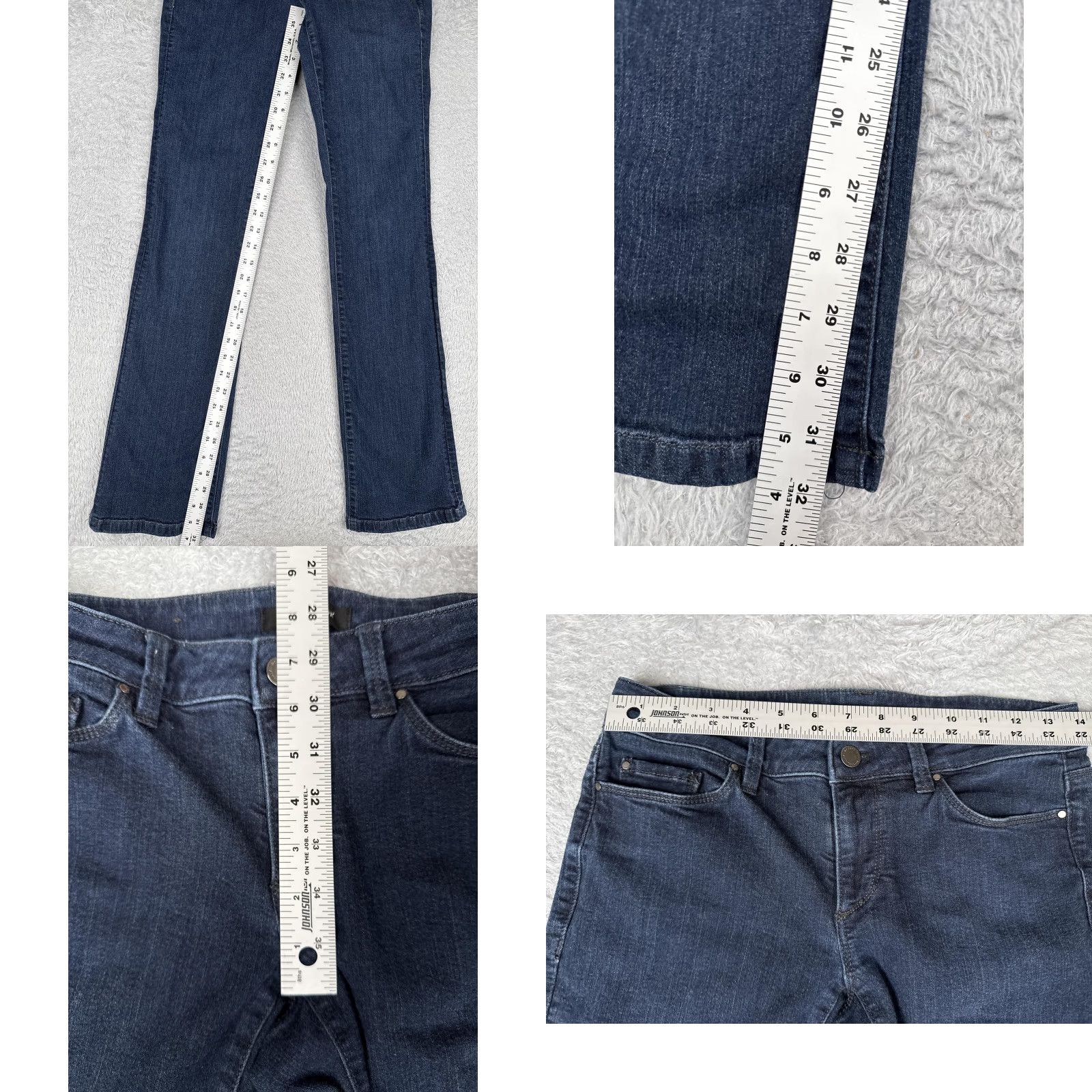 Ann Taylor Ann Taylor Jeans Womens 2 Blue Boot Curvy Fit Bootcut Stretch Dark Wash Size 26" / US 2 / IT 38 - 8 Thumbnail