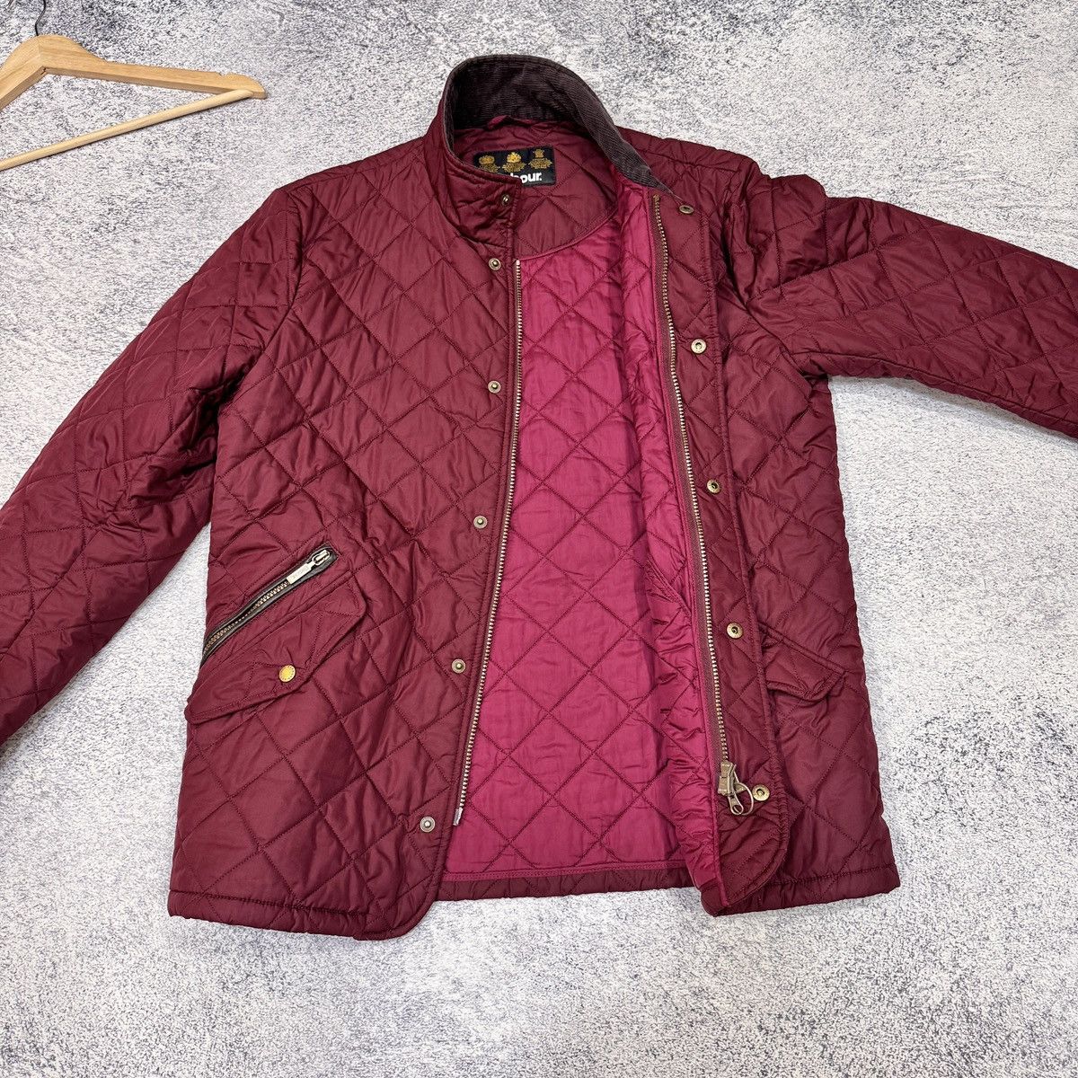 Barbour Barbour Chelsea Sportsquilt Burgundy M size Size US M / EU 48-50 / 2 - 10 Thumbnail
