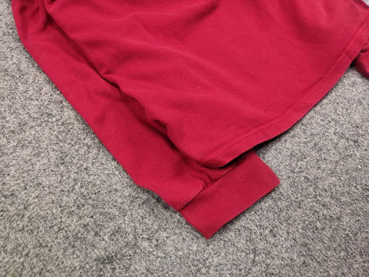 Nike Vintage 90's Nike logo red Long Sleeve Mock Neck Made in USA Size US L / EU 52-54 / 3 - 7 Thumbnail