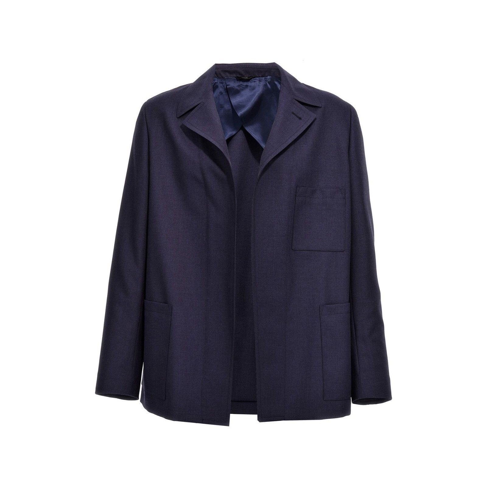FENDI Half Belt Blue Wool Blazer Jacket New & Authentic (Men