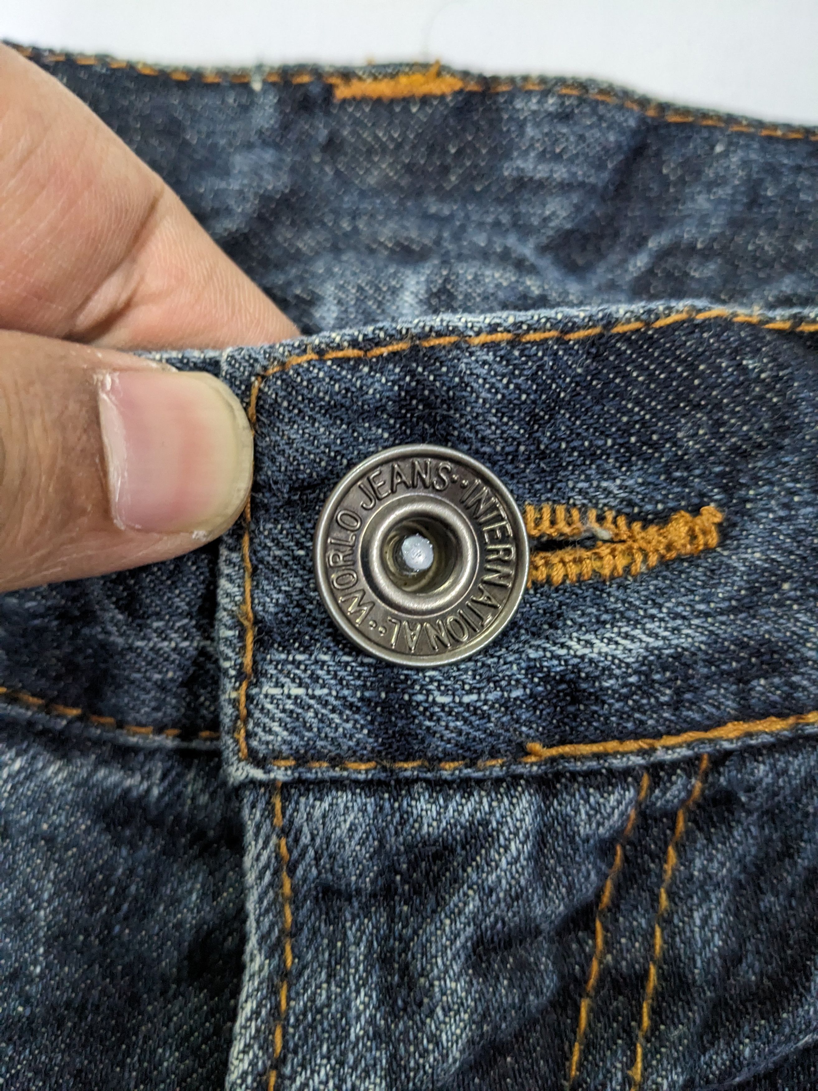 If Six Was Nine × Japanese Brand Unbrand Crazy Faded Pattern Washed Crease Denim Pants Size US 34 / EU 50 - 16 Thumbnail