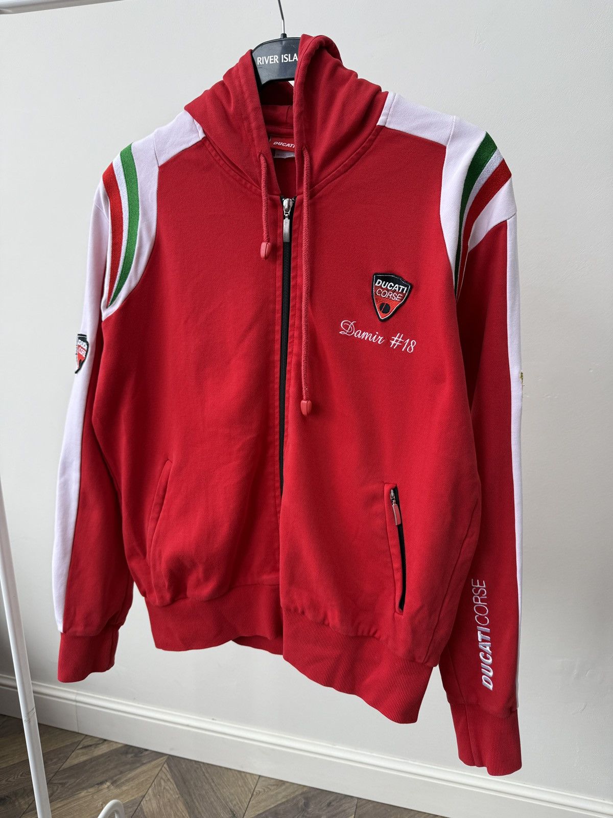 Ducati Vintage Ducati Corse Racing Hoodie Full Zip Logo Spell Out Size US M / EU 48-50 / 2 - 3 Thumbnail