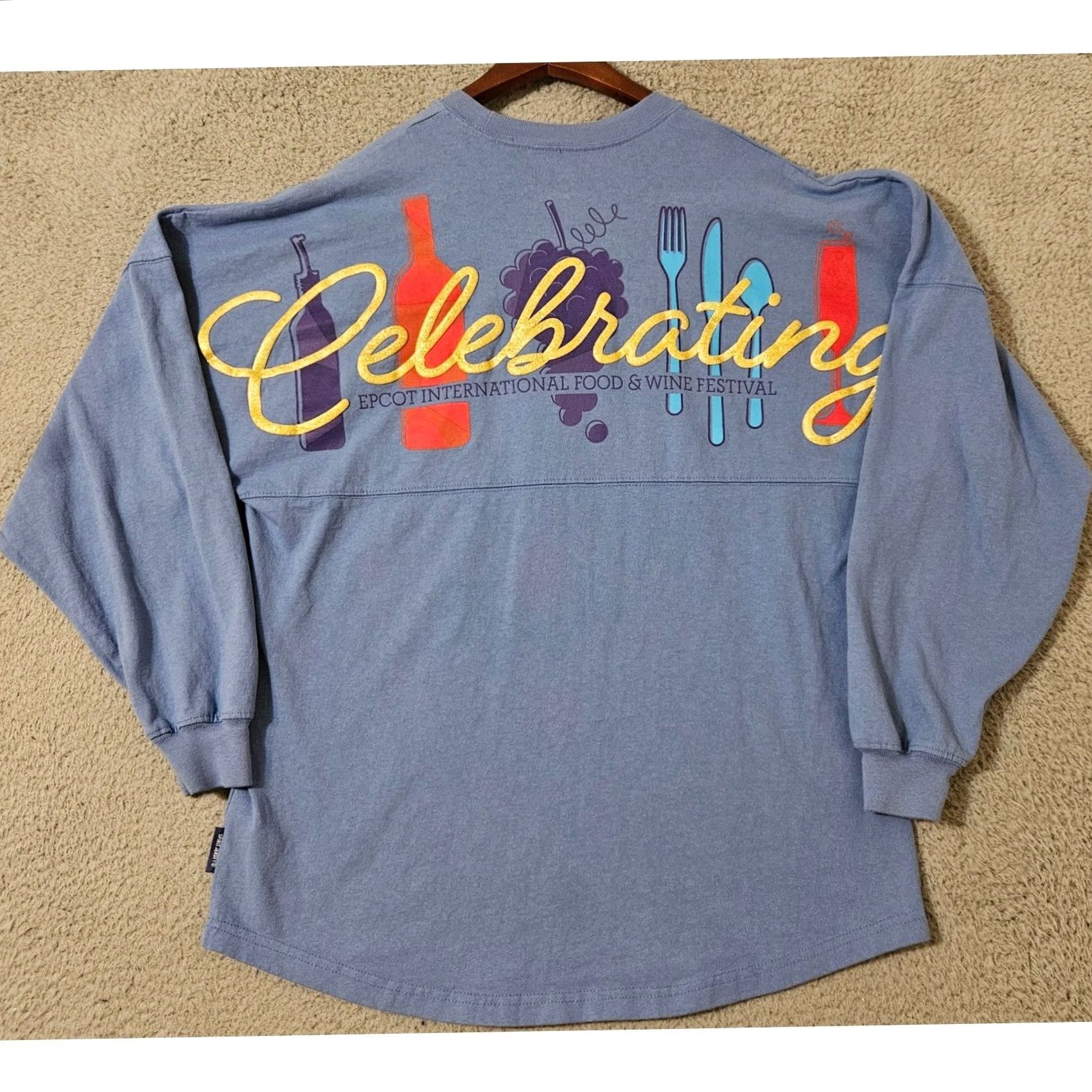 Disney Disney Spirit Jersey Shirt Celebrating Epcot Food & Wine Festival 2021 Small Blue Size S / US 4 / IT 40 - 2 Thumbnail
