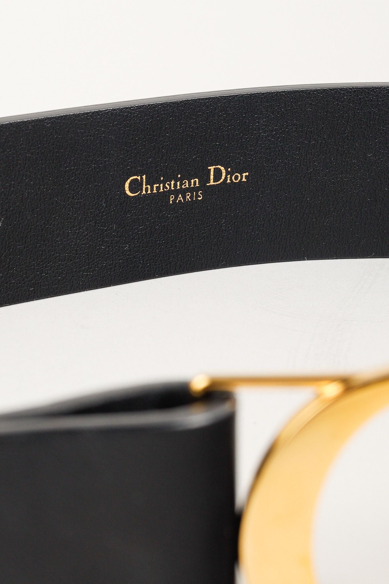 Dior Christian Dior 30 Montaigne Black Leather CD-Buckle Belt Size ONE SIZE - 6 Thumbnail