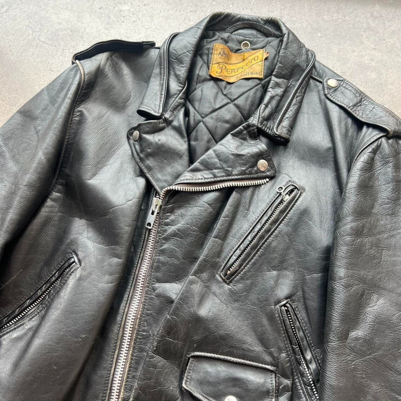 Harley Davidson × Vintage Vintage 60s Perfecto Schott Leather Motorcycle Riding Jacket Size US L / EU 52-54 / 3 - 2 Thumbnail