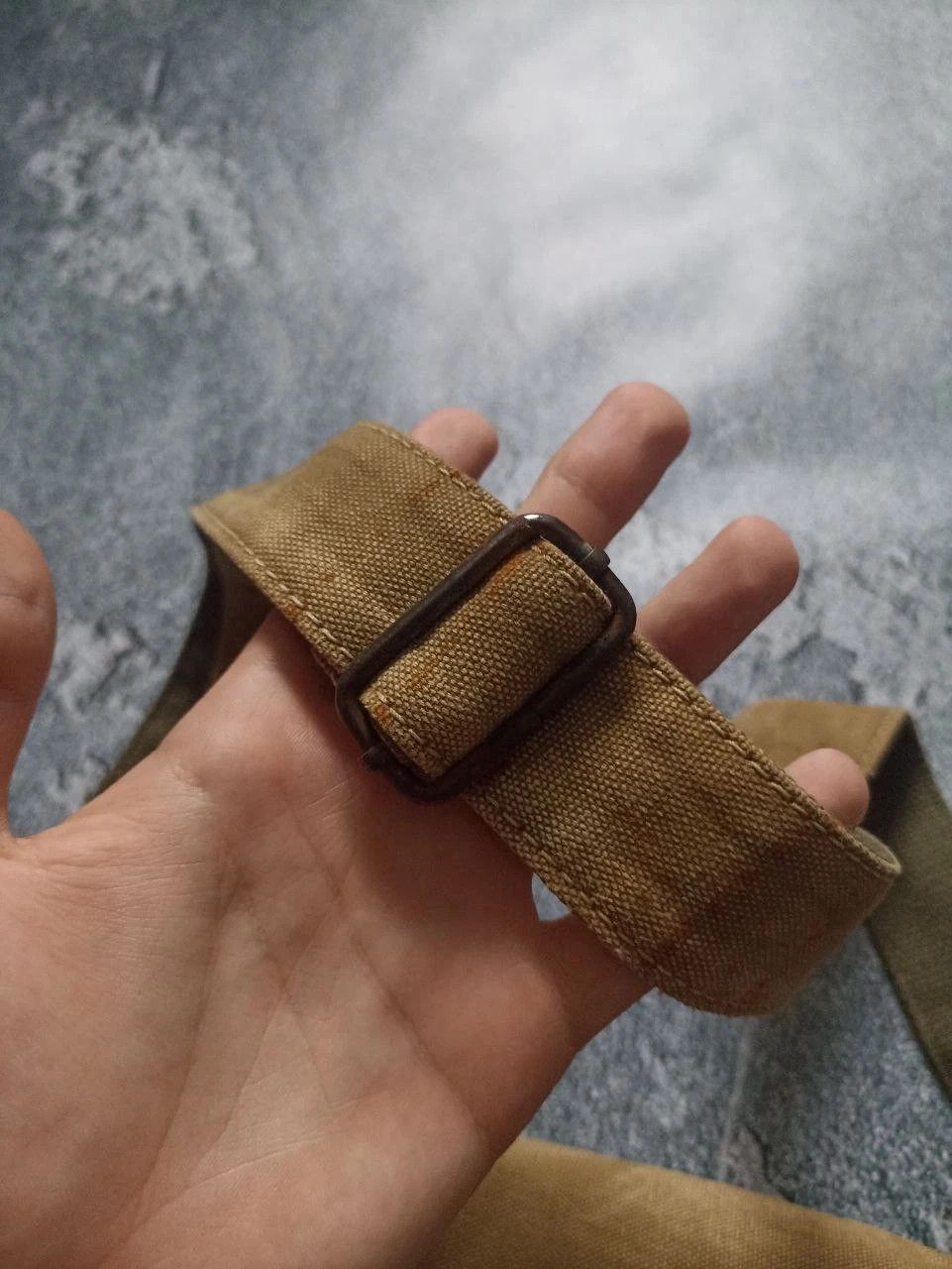Diesel DIESEL 90S ARCHIVE MILITARY DISTRESSED COTTON BAG Khaki Used Size ONE SIZE - 8 Thumbnail