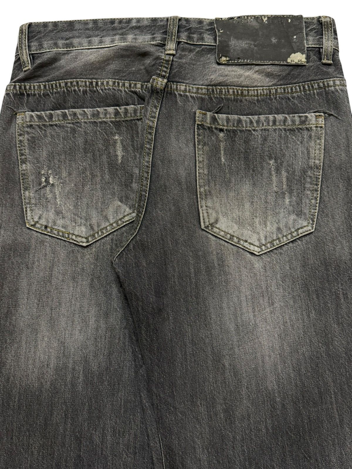 JNCO Vintage Y2K Japanese Brand Grey Faded Wash Distress Loose Size US 30 / EU 46 - 5 Thumbnail