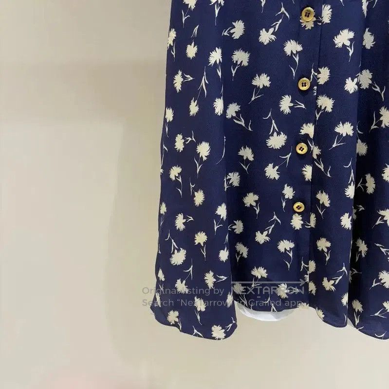Miu Miu Miu Miu Floral Logo Short Sleeve Dress . Size S / US 4 / IT 40 - 4 Thumbnail