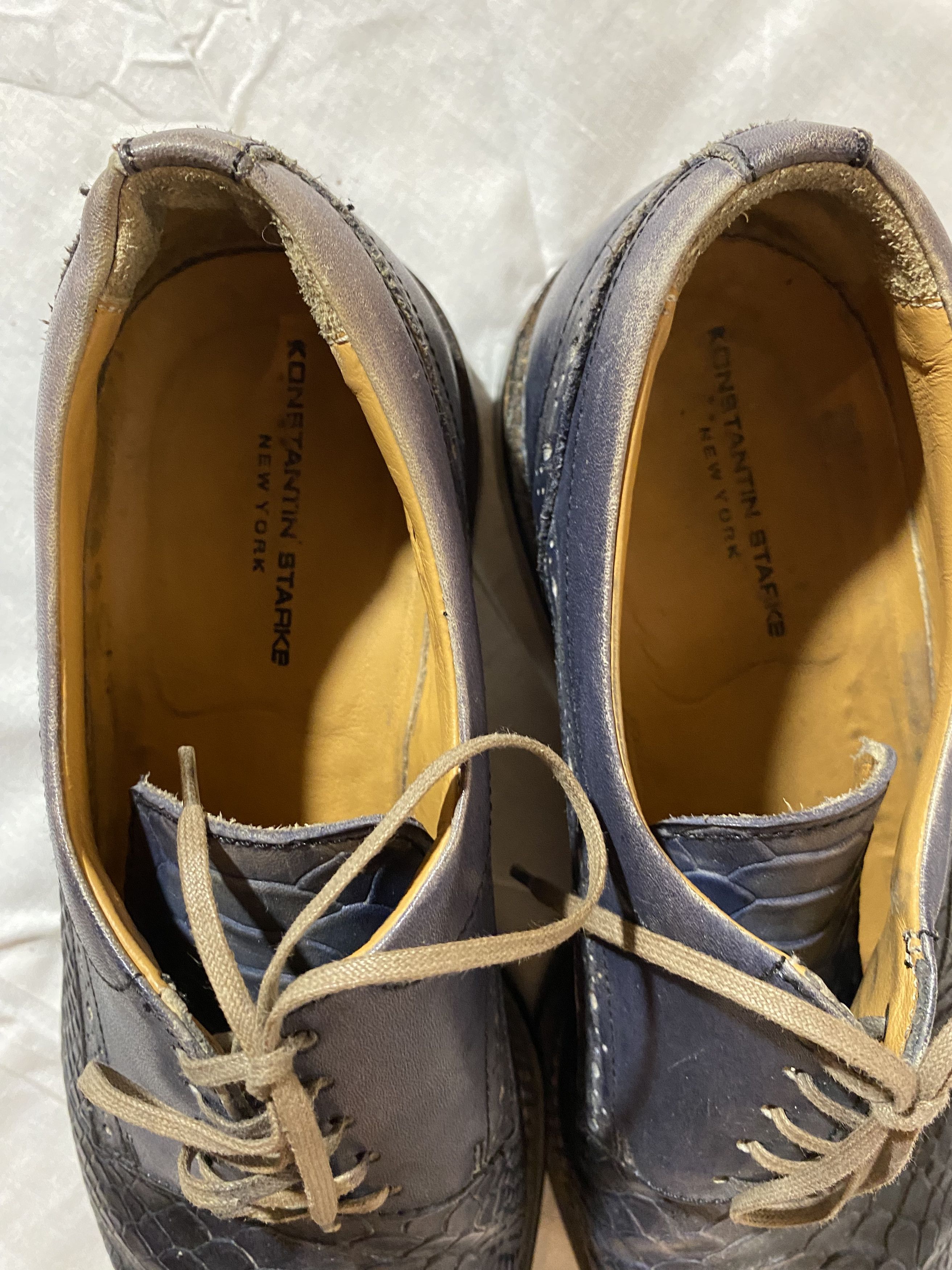 Vintage Designer Shoes Python By Konstantin Starke New York Size US 8.5 / EU 41-42 - 8 Thumbnail
