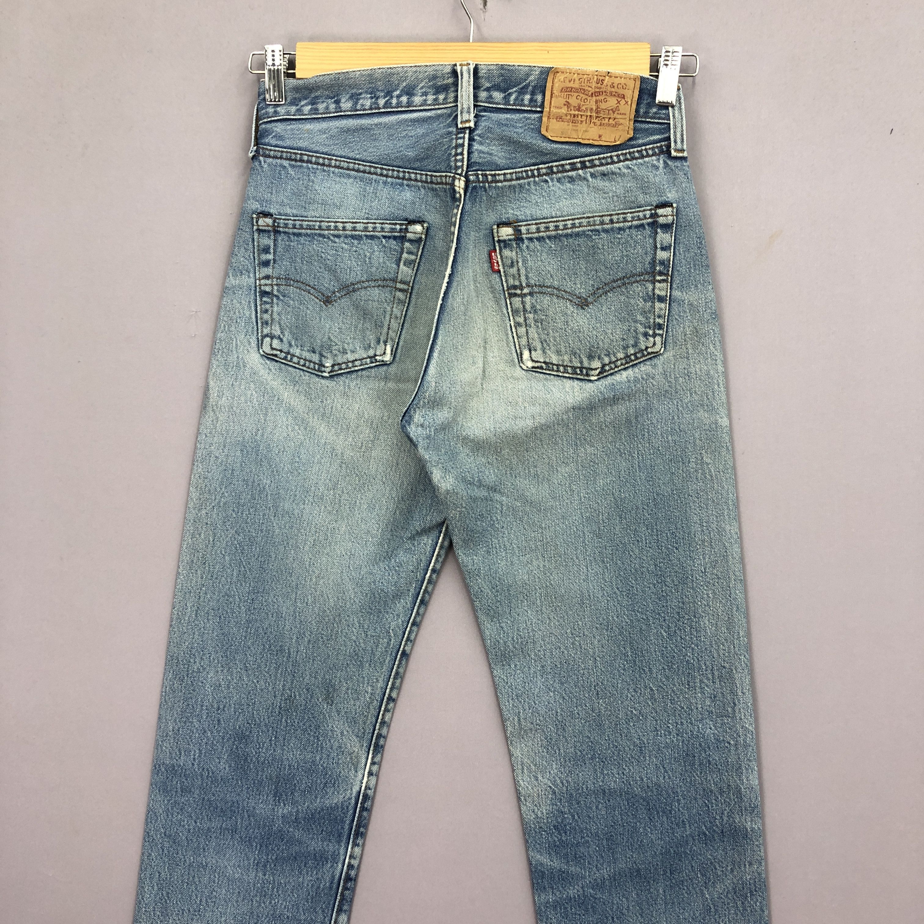 Levi's Vintage 70s Levis 501 Selvedge Jeans Levi's Faded Denim Size 26" / US 2 / IT 38 - 4 Thumbnail
