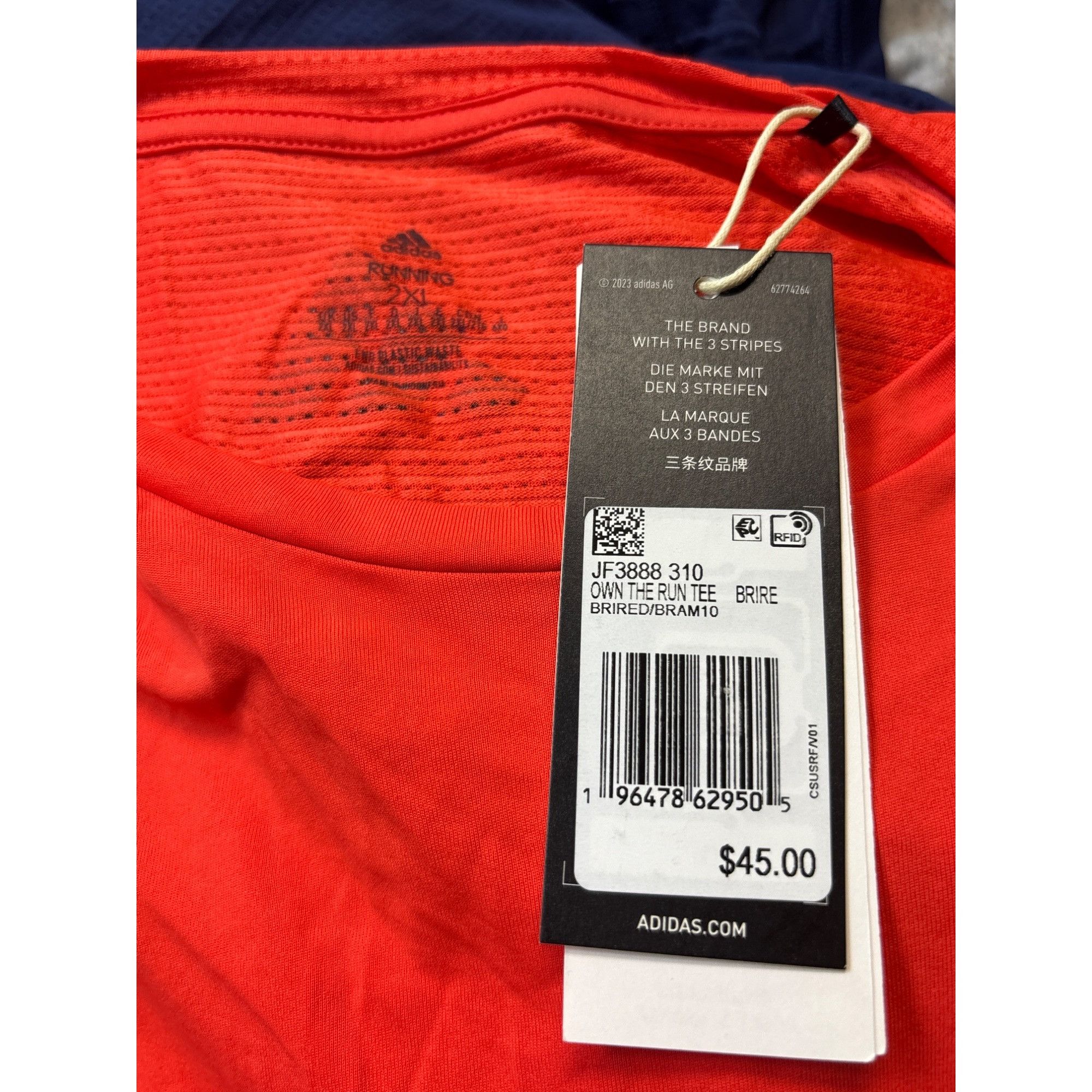 Adidas Adidas Own the Run Men’s Special Even Jersey, Bright Red, XX Size US XXL / EU 58 / 5 - 7 Thumbnail