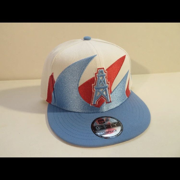 Houston Oilers New Era Two-Tone Chrome Classic 9FIFTY Snapback Hat