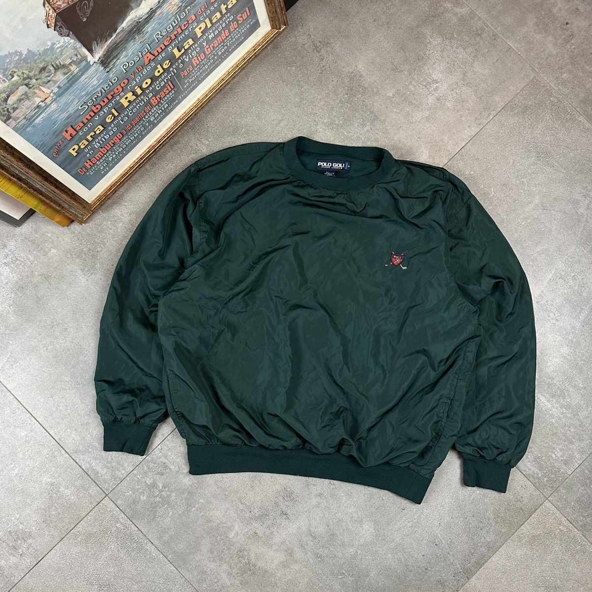 Polo Ralph Lauren vintage nylon sweatshirt L golf 90s