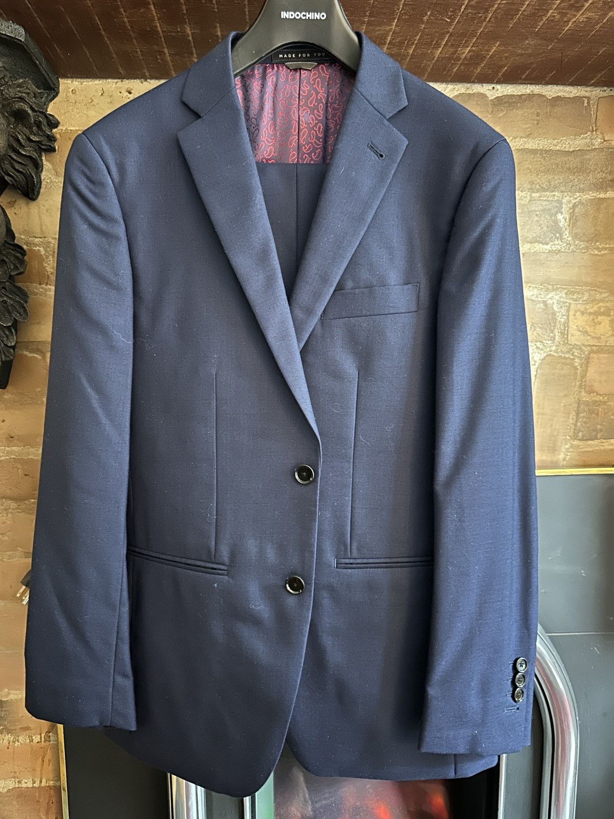 Indochino Indochino Navy Blue MTM Suit 38R Size 38R - 1 Thumbnail
