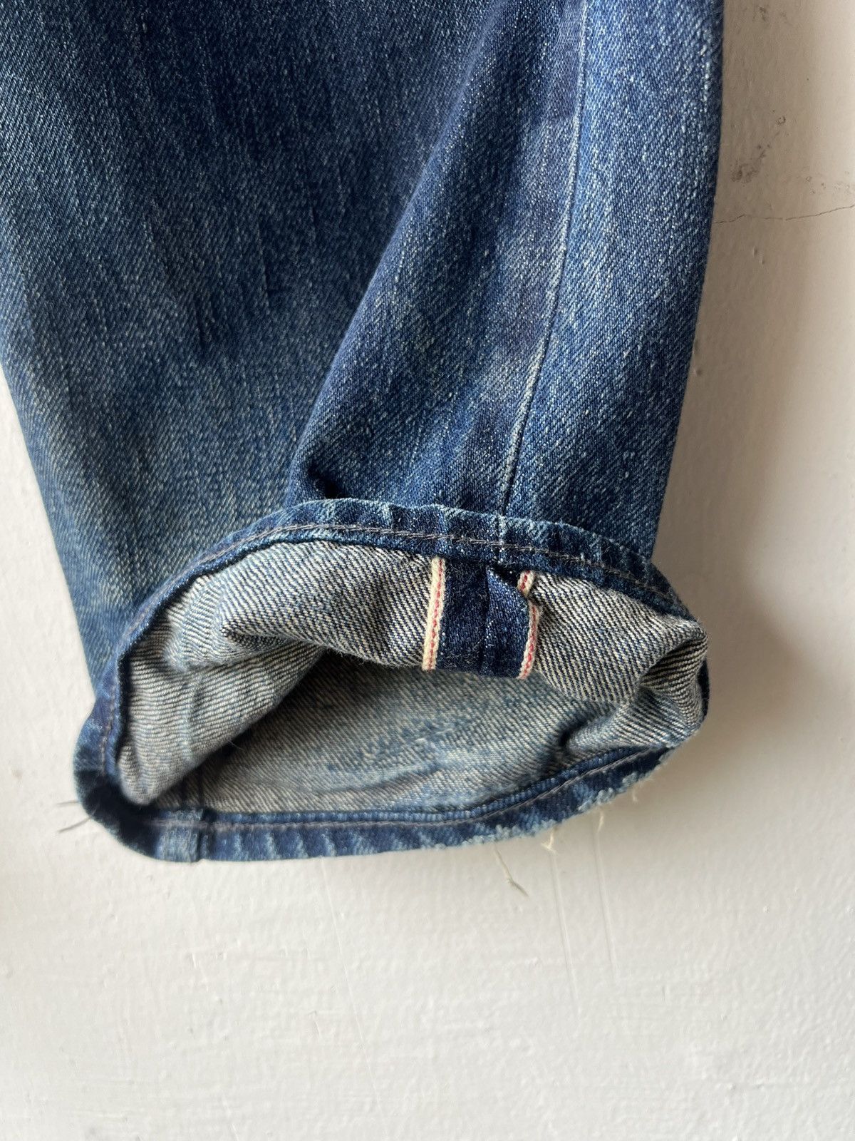Japanese Brand Gangsterville Glad Hand Japan Dirty Mud Denim Selvedge Jeans Size US 28 / EU 44 - 14 Thumbnail