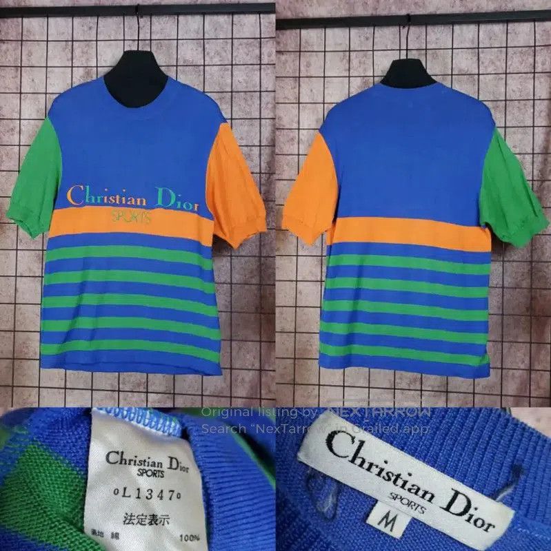 Dior Dior Women's Colorful Cotton Pullover Sweater . Size M / US 6-8 / IT 42-44 - 1 Thumbnail