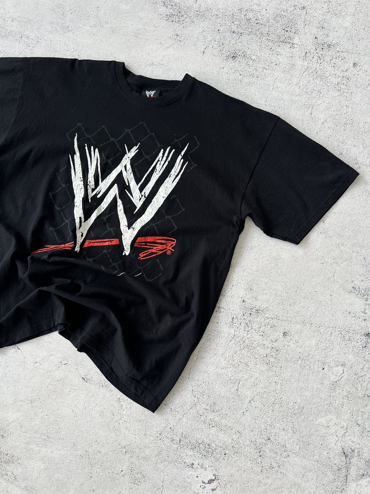 Vintage 🩸RARE🩸Vintage WWE Logo 2008 T Shirt Size US XL / EU 56 / 4 - 2 Thumbnail