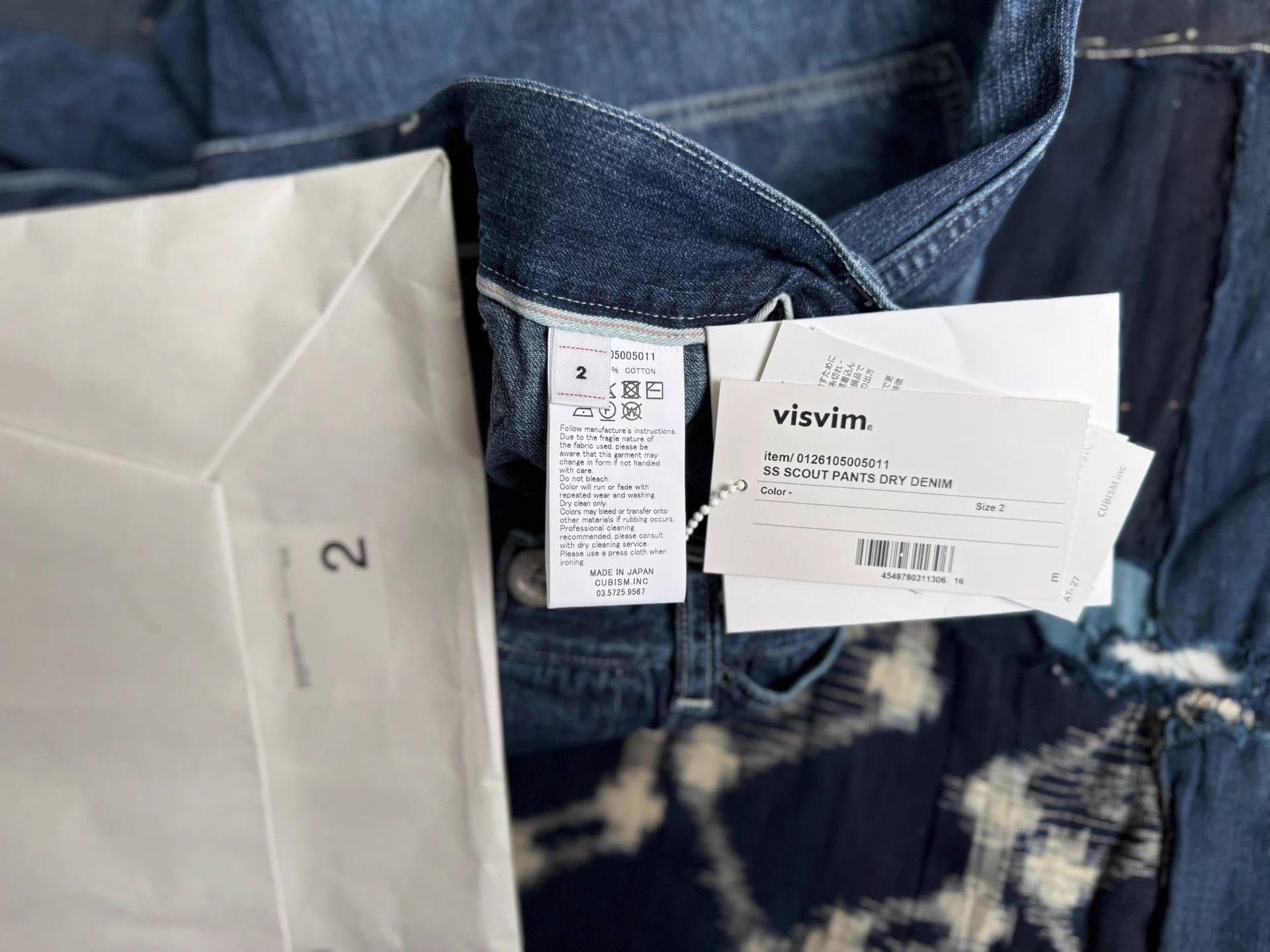 Visvim VISVIM 26SS SCOUT PANTS DRY DENIM Lmt Washed Splatter Size US 32 / EU 48 - 9 Thumbnail