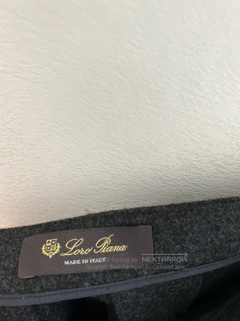 Loro Piana Loro Piana High-grade deep gray cashmere trousers Size 28" / US 6 / IT 42 - 4 Thumbnail