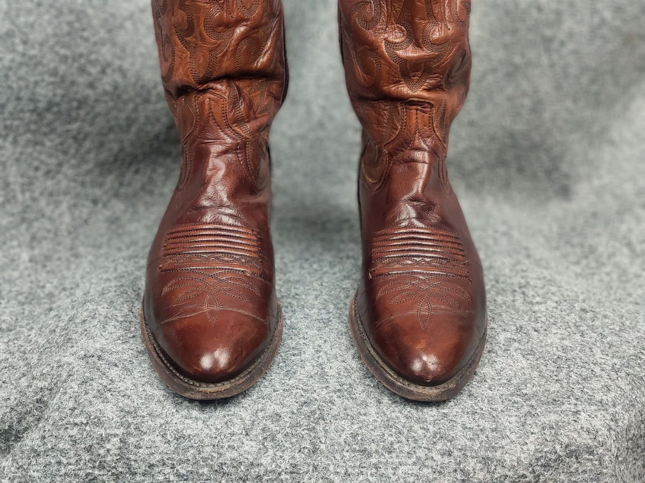 Dan Post Dan Post vintage Brown Western cowboy boots USA Made Size US 7.5 / IT 37.5 - 3 Thumbnail