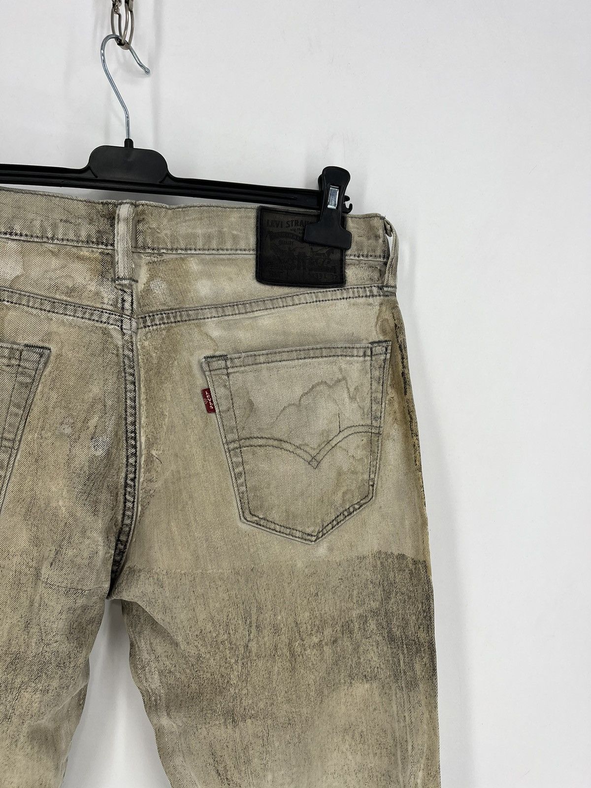 Levi's × Levi's Vintage Clothing Vintage Levis 511 Beige Dirty Jeans Levi's Faded Denim Size US 33 - 16 Thumbnail