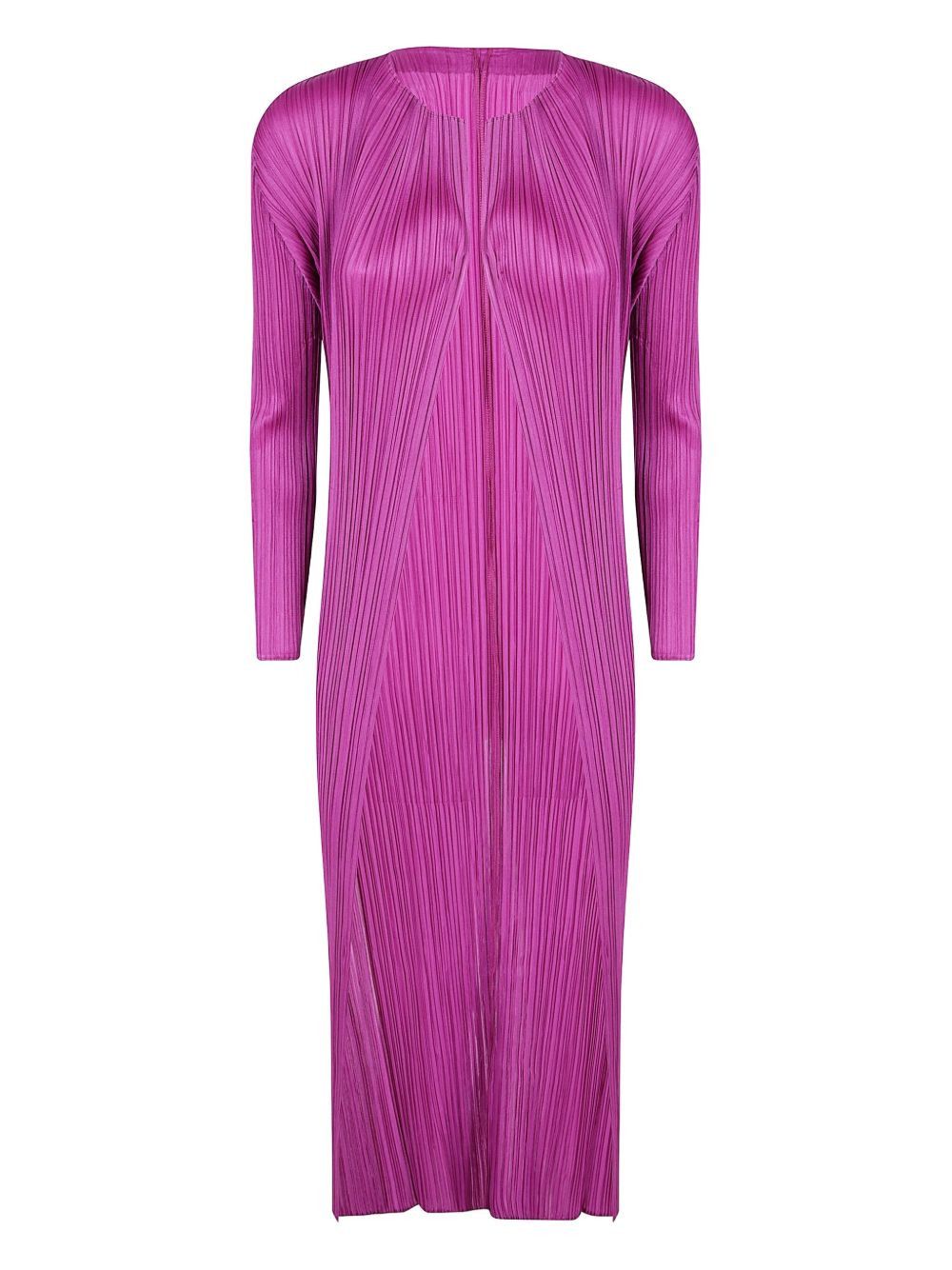 Pleats Please Issey Miyake PLEATED LONG CARDIGAN Size L / US 10 / IT 46 - 1 Thumbnail