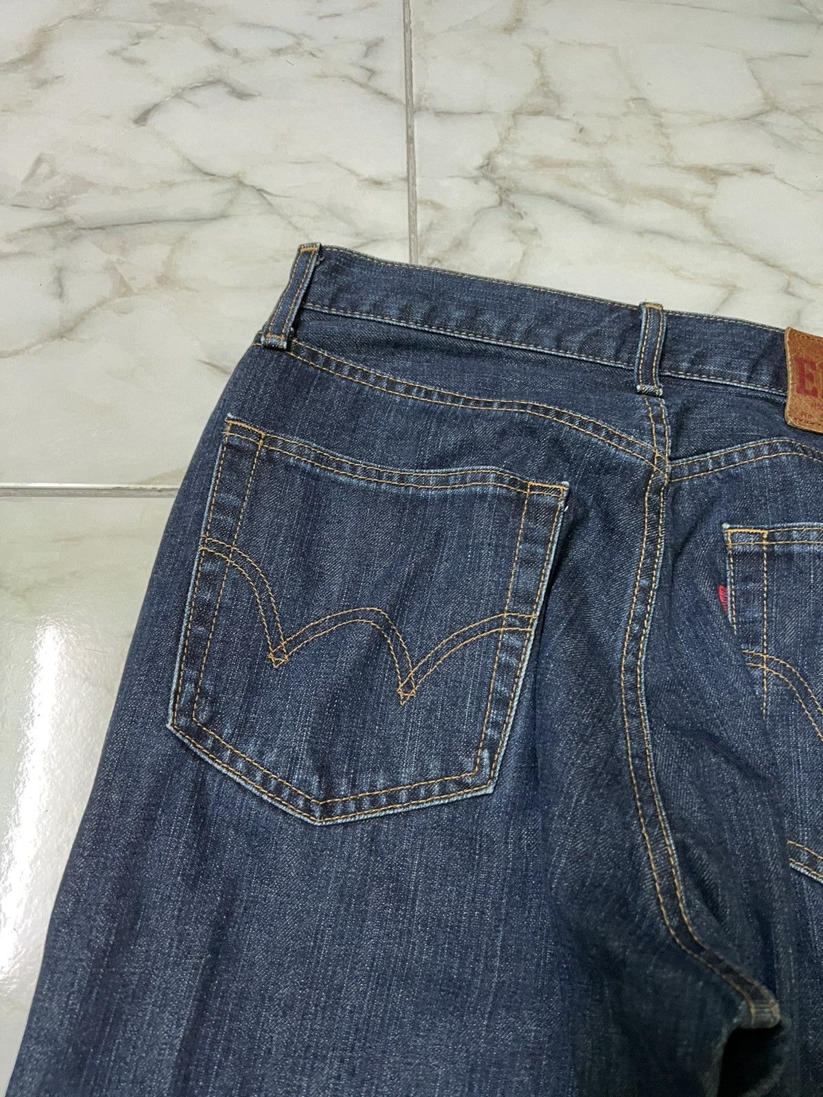 Edwin × If Six Was Nine × Japanese Brand 💥Baggy💥Vintage Edwin 503z Washed Distress Jean Size US 29 - 11 Thumbnail