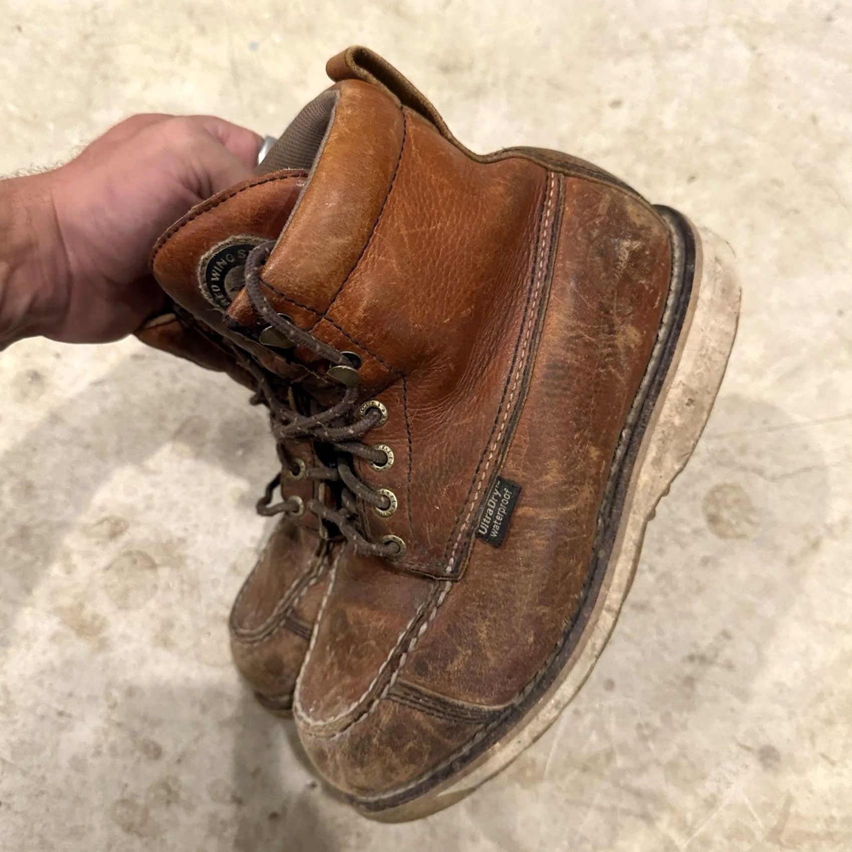 Vintage Irish Setter Women Size 6 Brown Leather Boots Red Wing Waterproof 890 Boots Leather Waterproof 890 Womens Mens? Size US 6 / IT 36 - 4 Thumbnail